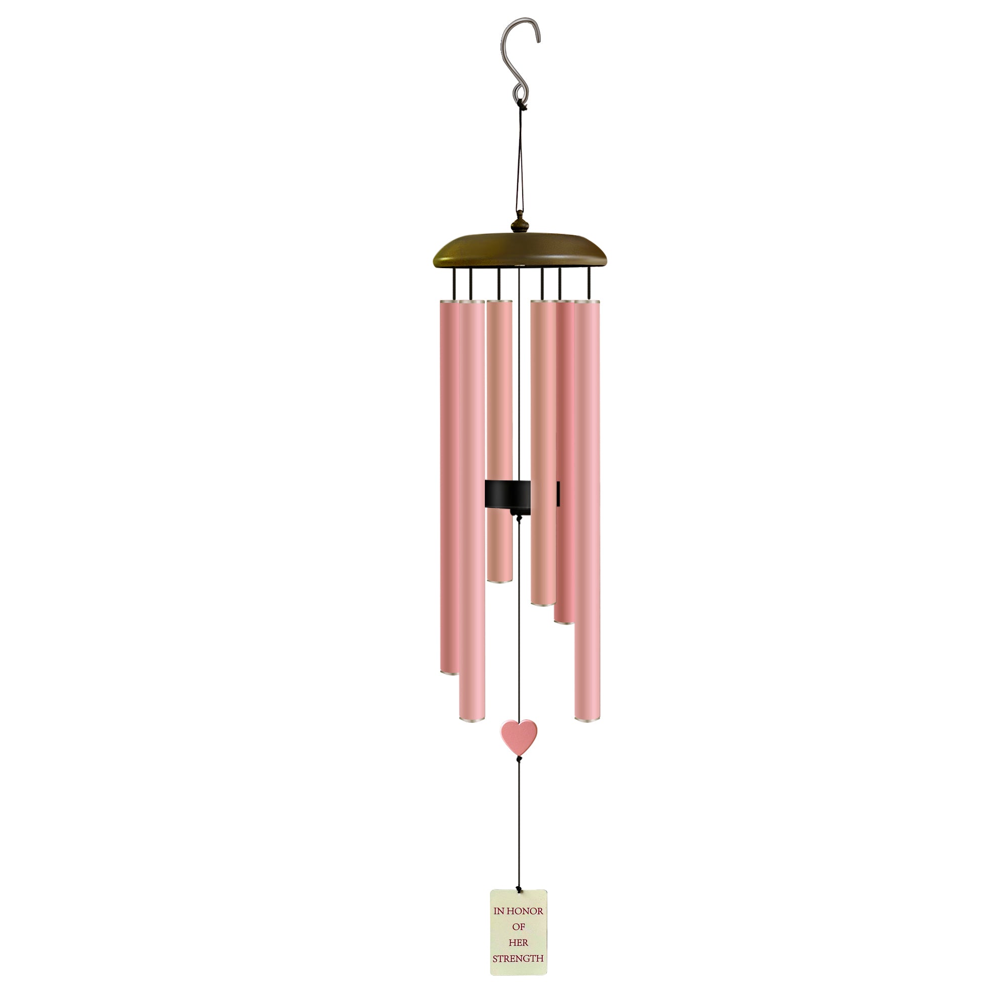 Breast Cancer Awareness Wind Chime 29”
