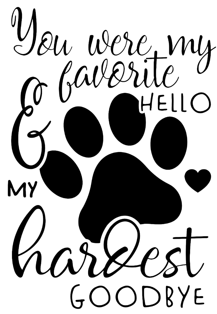 Hardest Goodbye 5 x 7 Card