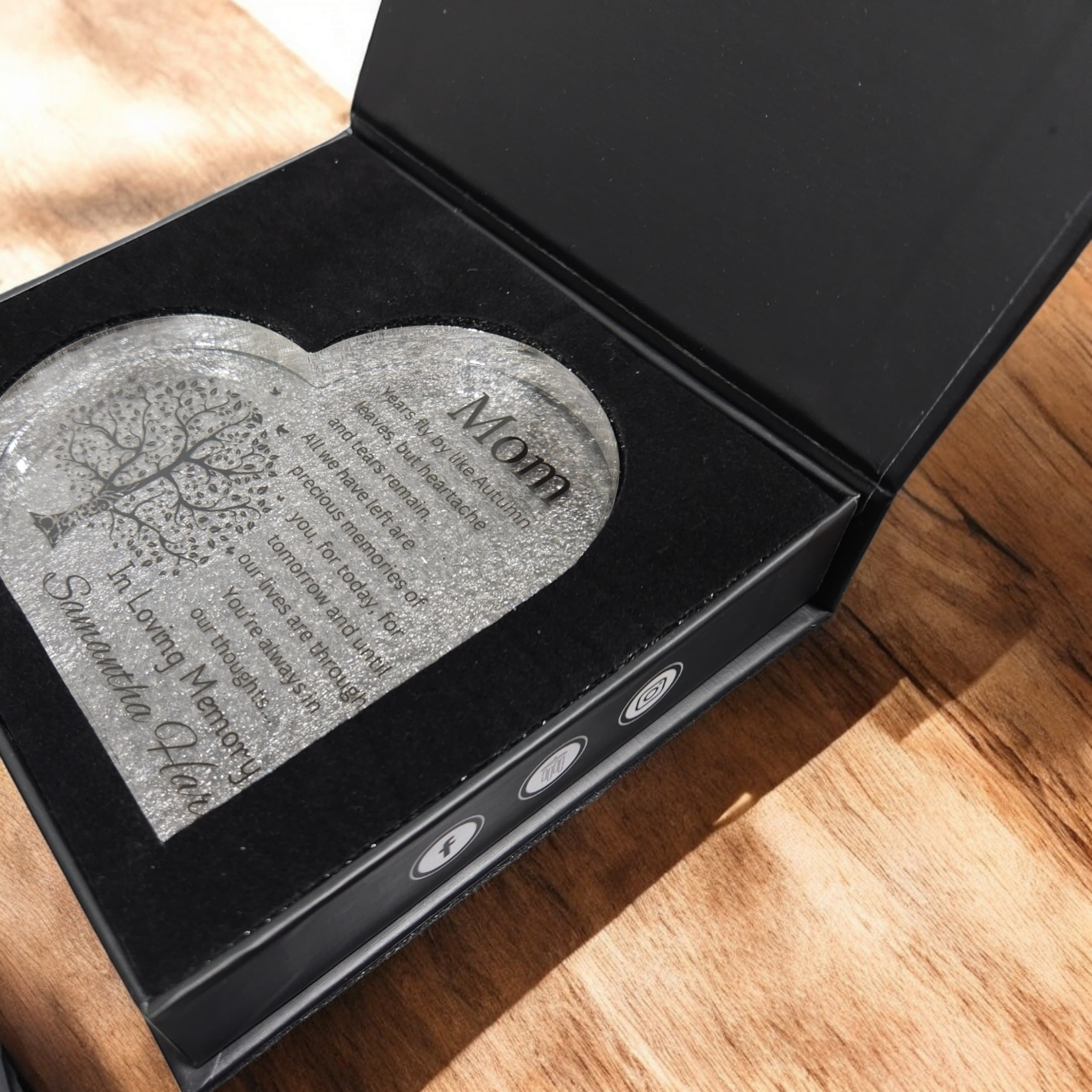 Acrylic Heart With Gift Box - For Custom Order