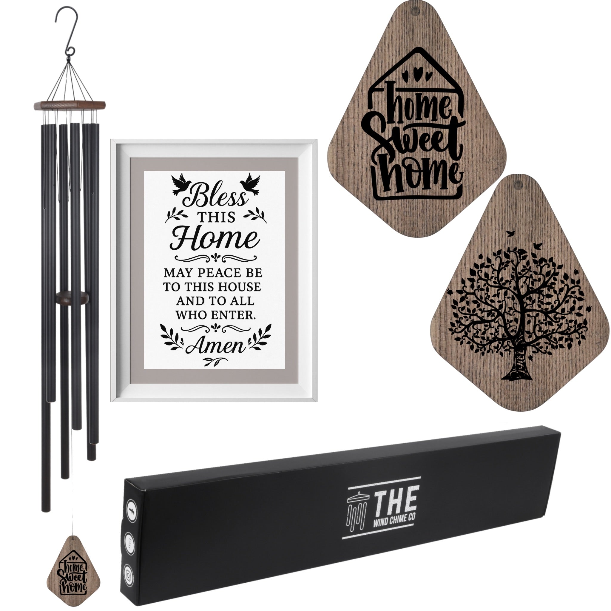 55" Serenity Large Deep Tone Memorial Wind Chime Church Bells, Thoughtful Gift For Special Occasions or Reflections